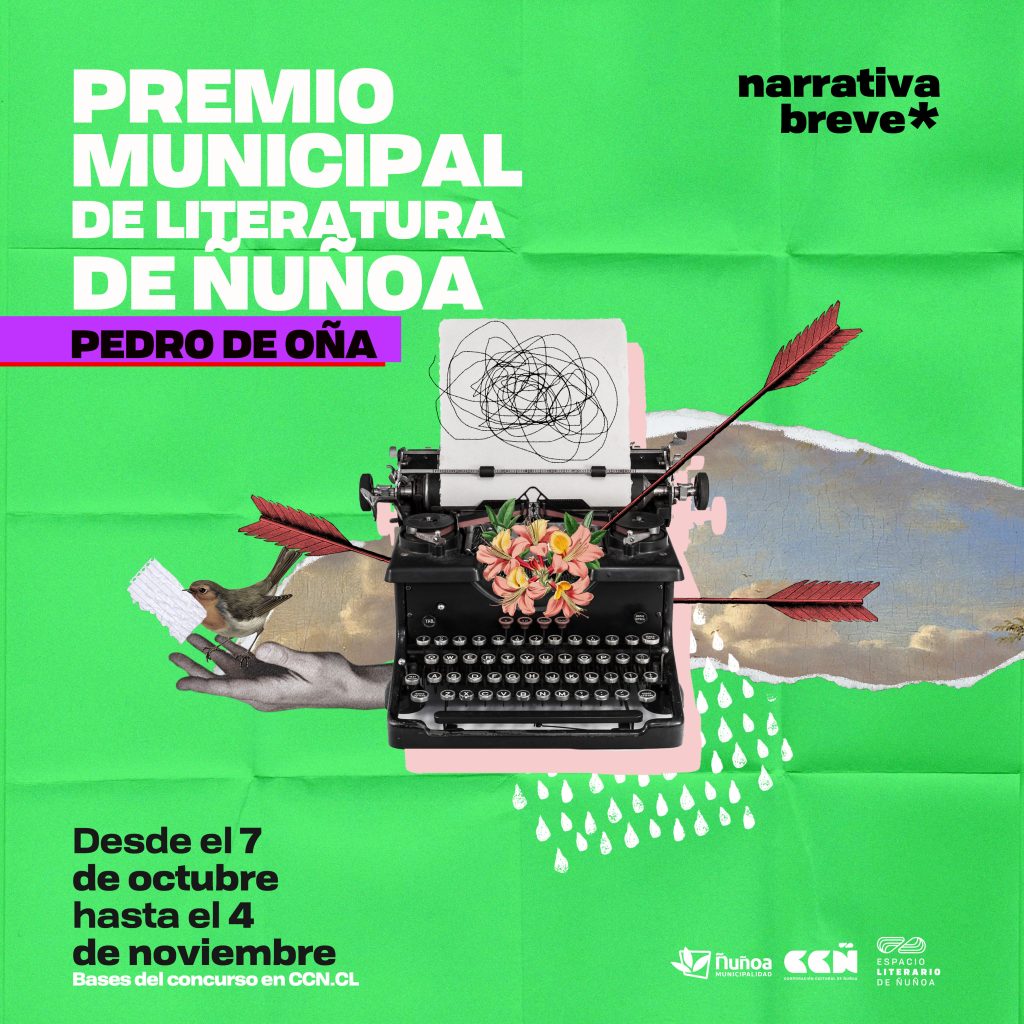 afiche premio literatura ñuñoa