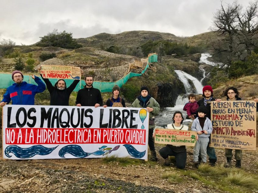 Rechazo a hidroeléctrica Los Maquis/Crédito: Los Maquis Libres