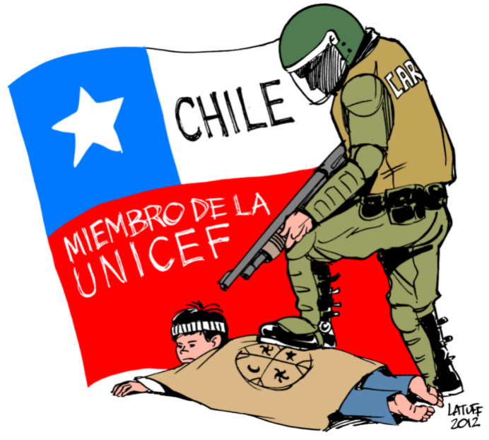 Niñez mapuche represión