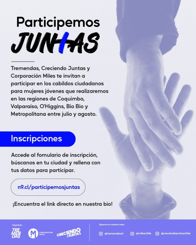 Este viernes realizarán cabildo informativo en Ñuñoa para fomentar la participación de mujeres jóvenes en el plebiscito
