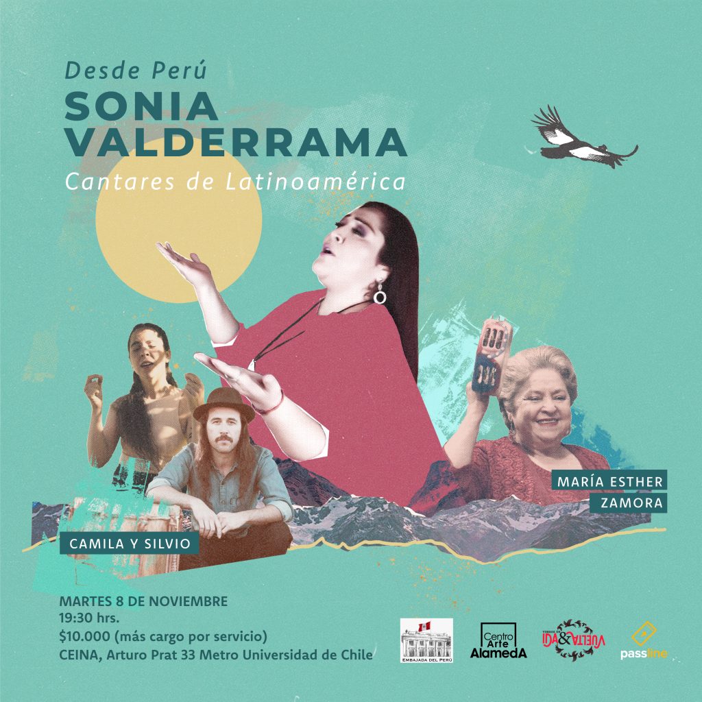 Encuentro “Cantares de Latinoamérica” trae a la cantora peruana Sonia Valderrama de gira por Chile