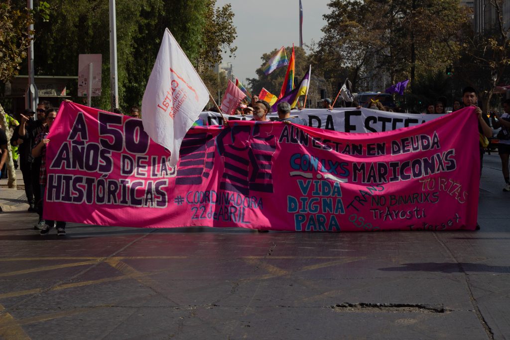 primera marcha por la diversidad sexual en Chile